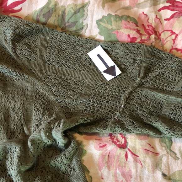 SEMPLICE size XL Linen Open-Weave Sweater Duster - Picture 15 of 16